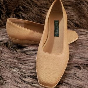 Easy Spirit Linen Wedge | Tan | 7.5B | A1257